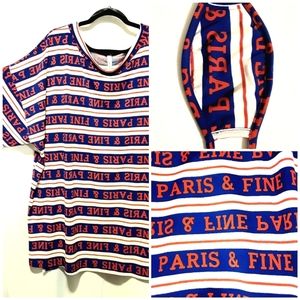 Mirror Image Tee Shirt Dress/Tunic - XL